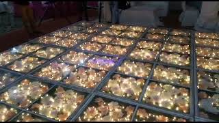 Karachi events // Bridal Light Flower walk ramp View. #karachiwedding #karachievents #rampwalk