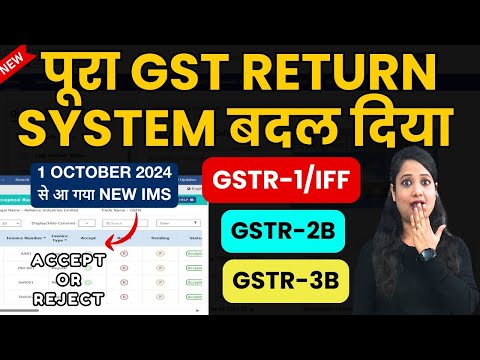 All GST Return System is changes in GST from 1 October 2024 New Invoice Management System (IMS)