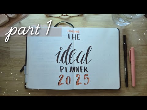 Choosing the ideal planner for 2025, with guided printable | Part One