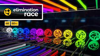 Night Marble Elimination Race  | #marbles #marblerun #marblerace #asmr #sensory