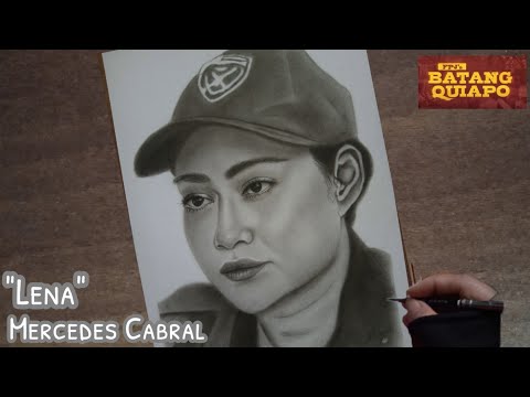 Drawing "Lena" Mercedes Cabral from FPJ's Batang Quiapo | jesar art