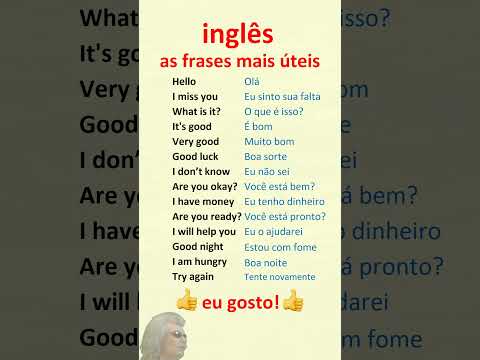 Inglês. Aprenda frases mais úteis em inglês para principiantes!