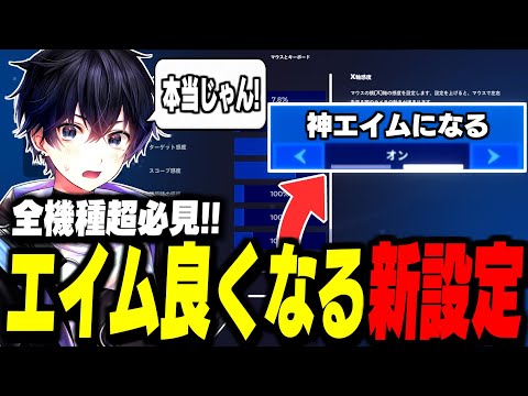 【ガチ】アプデで"誰でもエイムが良くなる設定"が追加されました!【フォートナイト/Fortnite】