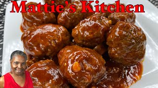 The World's Best Homemade Barbecue Meatball from / Mattie's Kitchen