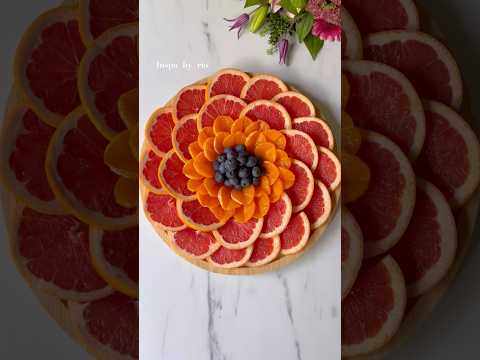 Fruit Platter Design Ideas That Will Wow Your Guests 🍊Easy Tutorial ✨#shortvideo