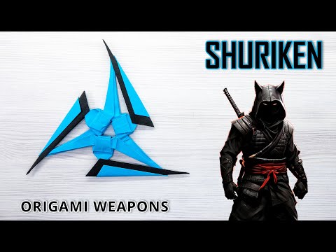 Ninja SHURIKEN Papercraft - DIY Ninja Throwing Star Tutorial