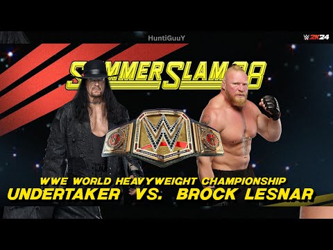 FULL MATCH - Brock Lesnar vs. The Undertaker: SummerSlam - WWE Championship