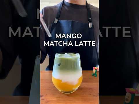 🥭 Mango matcha latte #shorts #matcha #matchalatte #mango #drinks #easyrecipe #food