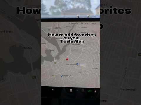 How to add favorites on your #tesla map #teslatips  #teslaapp