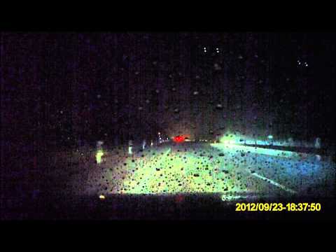 Heavy rain driving - HOKURIKU EXPRESSWAY (field of front vision)