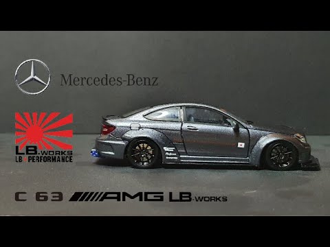 1/36 Benz C63 AMG LB-WORKS Custom小車二改[AMD_tw]