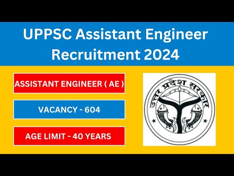 UPPSC ASSISTANT ENGINEER Notification 2024 | Latest Government Jobs 2024