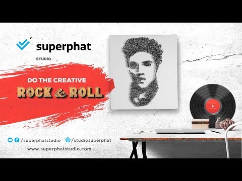 Elvis Presley String Art | Home Decor | DIY Tutorial | Superphat Studio