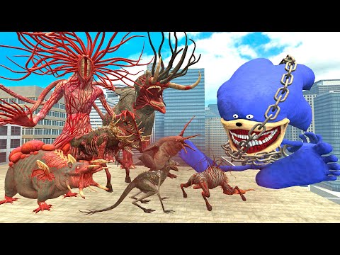 💥 NEW ORIGINAL ZOOCHOSIS MONSTERS ANIMALS / PARASITE MOTHER BOSS IN BIG CITY in Garry's Mod !