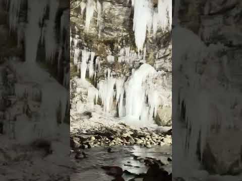 ICE FALLS IN CHICHIBU JAPAN