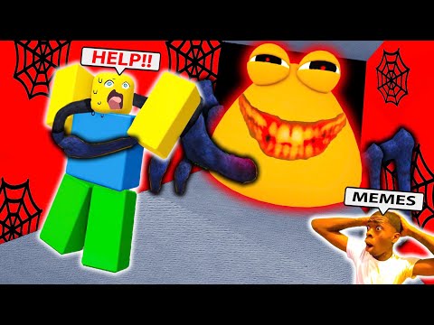 Pou's Revenge SPIDER in Roblox - BOU'S REVENGE Funny Moments - Bacon Strong (Bou's Revenge 2)