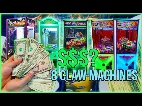 Arcade Vending Business: How Much Did We Collect From 8 Claw Machines?