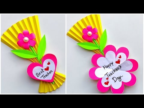 DIY Happy teacher's day card 2023 / How to make Teacher's day card / Teacher's day card making easy