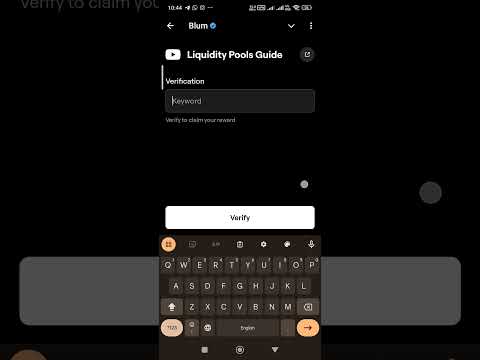 Liquidity Pools Guide Blum Youtube Video Code 27 September #blumairdrop #blumcode #blumyoutubecode