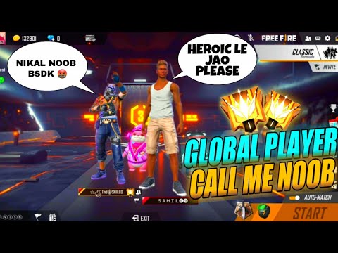 A GLOBAL PLAYER CALL ME NOOB 😔|| 1 VS 1 CSTM || BEST REVENGE EVER|| SAHIL GAMING