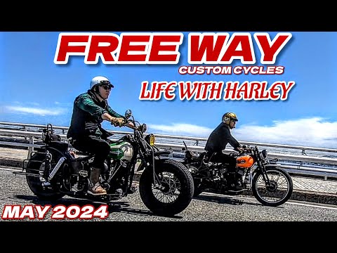 【Harley-Davidson】FREE WAY custom-cyclesショベルと共に生きる【ヴィンテージハーレー】【旧車ハーレー】