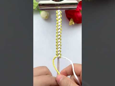 Learn in one go Lover's lock Knot tutorial Rope braiding skills sharing Simple braided bracelet