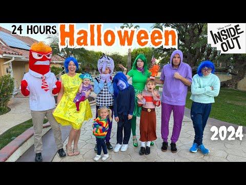 24 Hours with 8 Kids on Halloween 2024