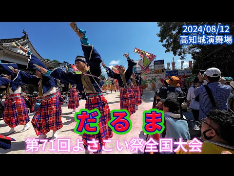 だるま　第71回よさこい祭全国大会　高知城演舞場