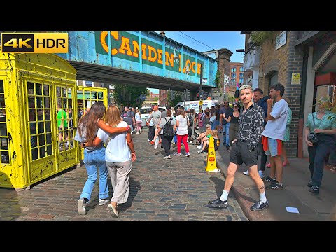 London’s Trendy Camden Town in Summer - 2024 | A Walk in Camden and Primrose Hill [4k HDR]