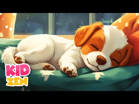 12 Hours of Piano Music for Babies - My Safe Place 🎵🐶 Cute Sleeping Puppy & Christmas Mood