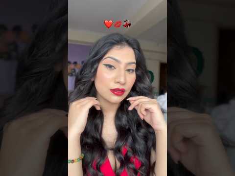 “Red Hot Makeup Look” My first YouTube shorts #anishkakhantwaal #anishkashorts