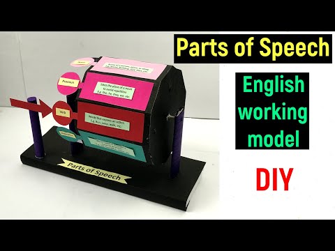 english working model - parts of speech - english working model project - #diyas funplay