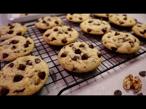 Walnut Chocolate Chip Cookie | No Chill Needed