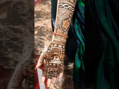 Bridal Mehndi 🤎✨ || Diya Makeover || #mehndidesign #bridal #mehndi #shorts