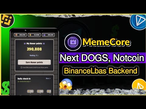 MemeCore Next DOGS ❓ New Mining Project Backend by BinanceLbas.