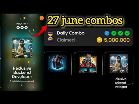 Gemz Daily combo Cards | Gemz Coin Daily Combo 27 June 2024