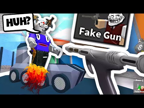 FAKE GUN TROLLING in Murder Mystery 2.. (Roblox Movie)