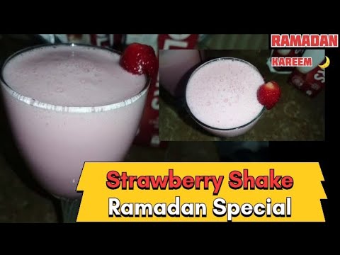 Strawberry Shake 🧋| Ramadan quick recipe | Ramadan Special | @Honey's Vlog