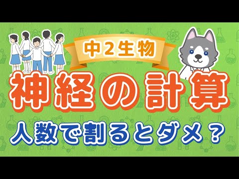 中2理科『神経の伝導速度の計算問題』