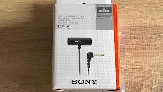 SONY ECM-LV1 first look and testing 👍 new favourite lav mic😉