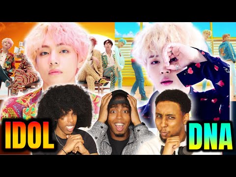 OUR FIRST TIME WATCHING BTS!! BTS (방탄소년단) 'IDOL' + 'DNA'!!