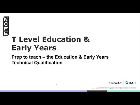 Prep to teach the Education & Early Years Technical Qualification