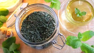 ドライミントティー茶葉の作り方・簡単レシピ【自家製ハーブティー】おうちカフェ Homemade Dry Mint Tea Recipes｜Coris Cooking