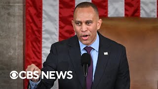 Jeffries outlines priorities for Democrats after Johnson wins House speaker vote