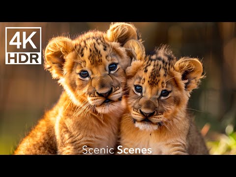 Baby Animals 4K - Amazing World Of Young Animals | Scenic Relaxation Film