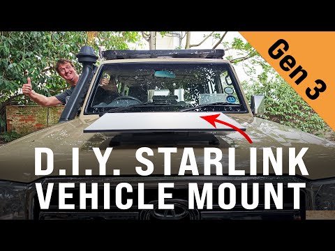 Starlink Gen 3 DIY Vehicle Mount for 4x4 Overlanding and RV in Africa