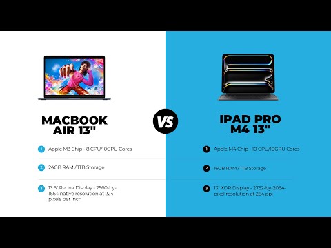 M3 13" MacBook Air vs M4 13" iPad Pro - Which is better?