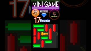 17th November Puzzle Game Trick, Hamster Kombat Easy steps #hamsterkombat #puzzle #blockchaingames