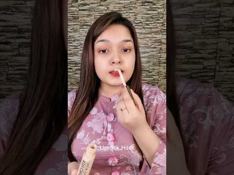 let's try lipstick & concealer hack.. #shorts #lipstick #hack #asmakhan