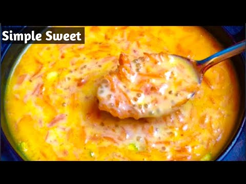 Simple Sweet Recipe |👌😋ഇതുവരെ കഴിച്ചിട്ടില്ലാത്ത രുചിയിൽ ഒരു കിടിലൻ മധുരം| Carrot Sabudana Payasam